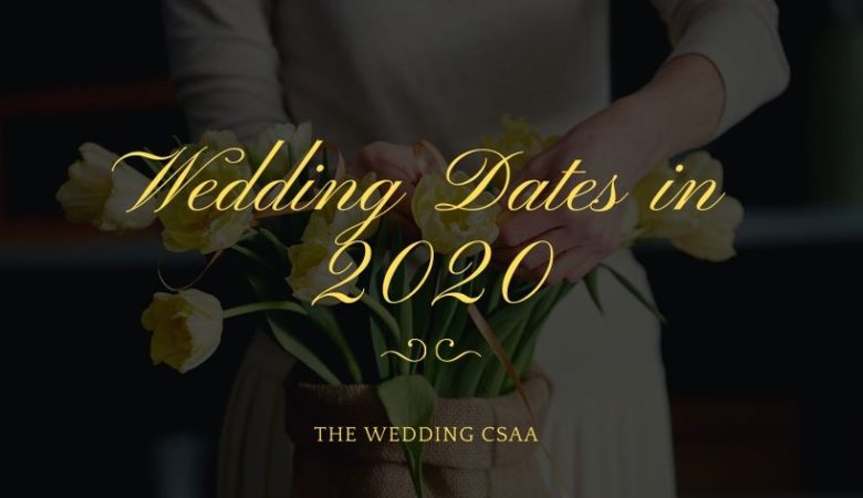 Wedding Dates in 2020